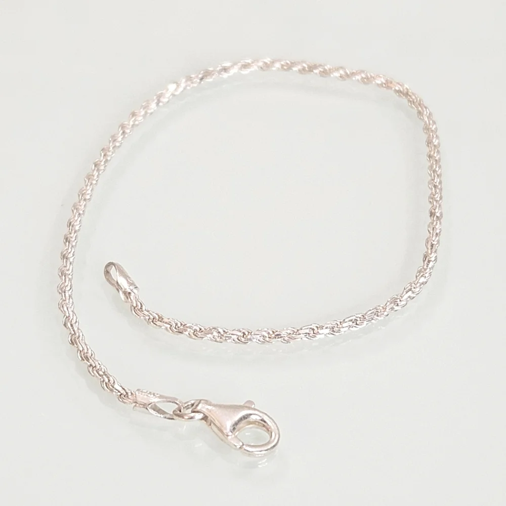 925 Italy Rope Chain 6 3/4